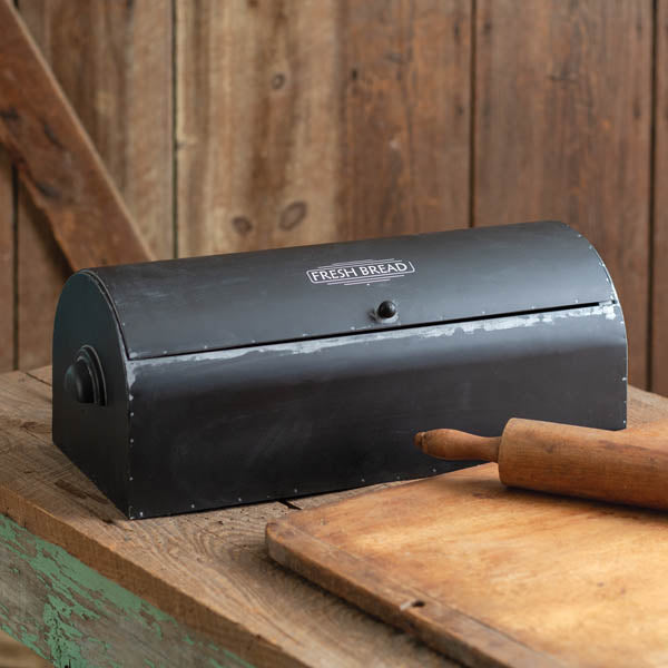 Black- Vintage Inspired Breadbox