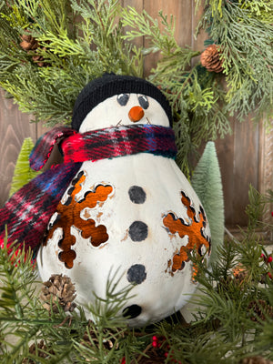 Hand Painted Lighted Snowman
