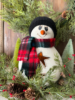 *Hand Painted Lighted Snowman