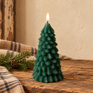 *LED Flameless Christmas Tree Candle