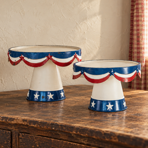 Patriotic Dessert Stands set/ 2