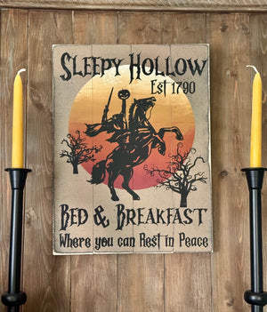 Letrero de Bed &amp; Breakfast Sleepy Hollow