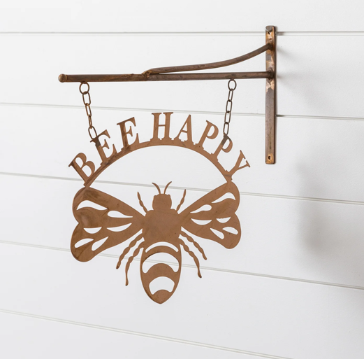 Bee Happy Swinging Sign