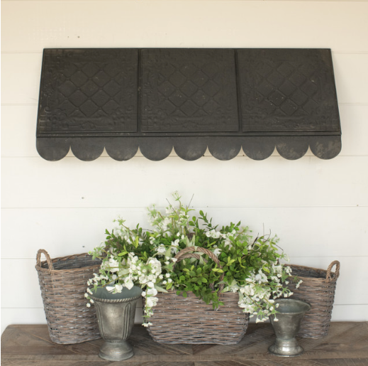 *Toldo de celosía antiguo negro