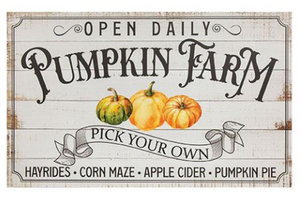 *Pumpkin Farm Sign
