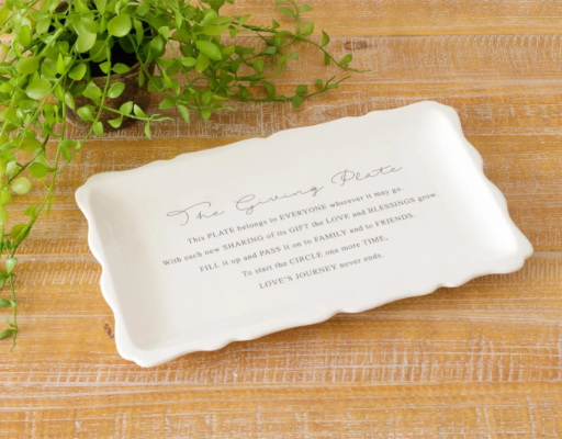 The Giving Plate/ set of 2