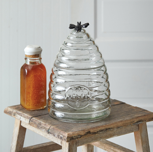 Honey Hive Glass Canister