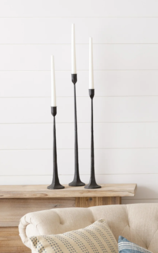 Hand Forged Metal Candle Holders