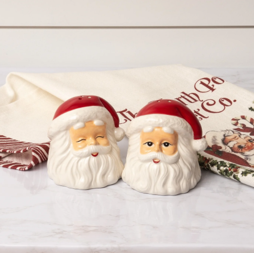 *Salero y pimentero clásico de Santa