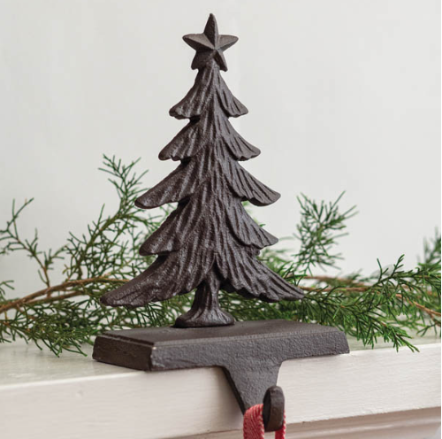 Cast Iron Christmas Tree Stocking Holder