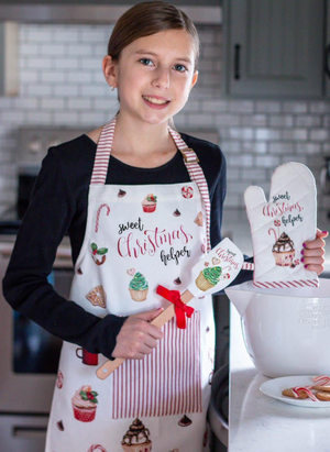 Child's Christmas Apron & Mitt