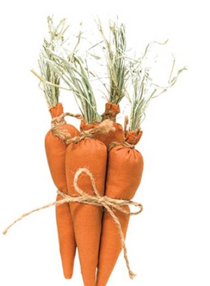 *Primitive Fabric Carrots, set/4