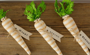 *Fabric Striped Carrots