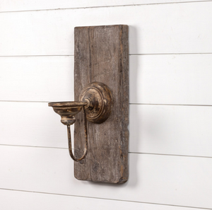 Rustic Wall Candle Sconce
