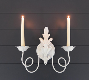 Distressed Candle Sconce