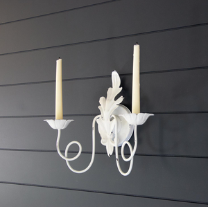 Distressed Candle Sconce