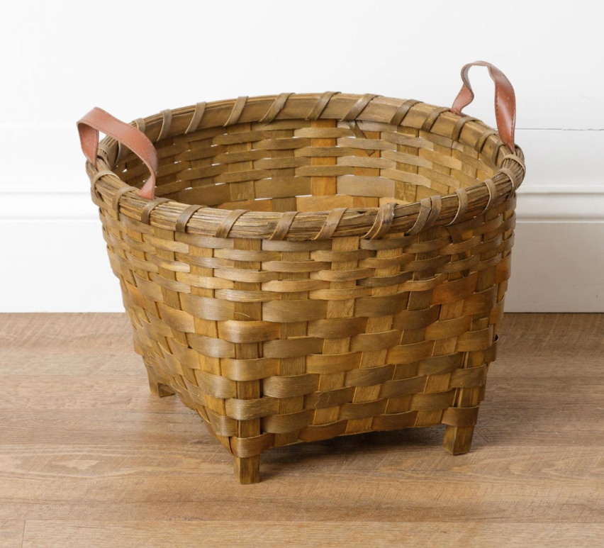 Chipwood Basket with Legs