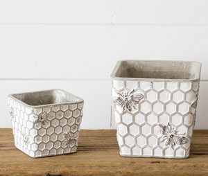 Cement Bee Hive Planters