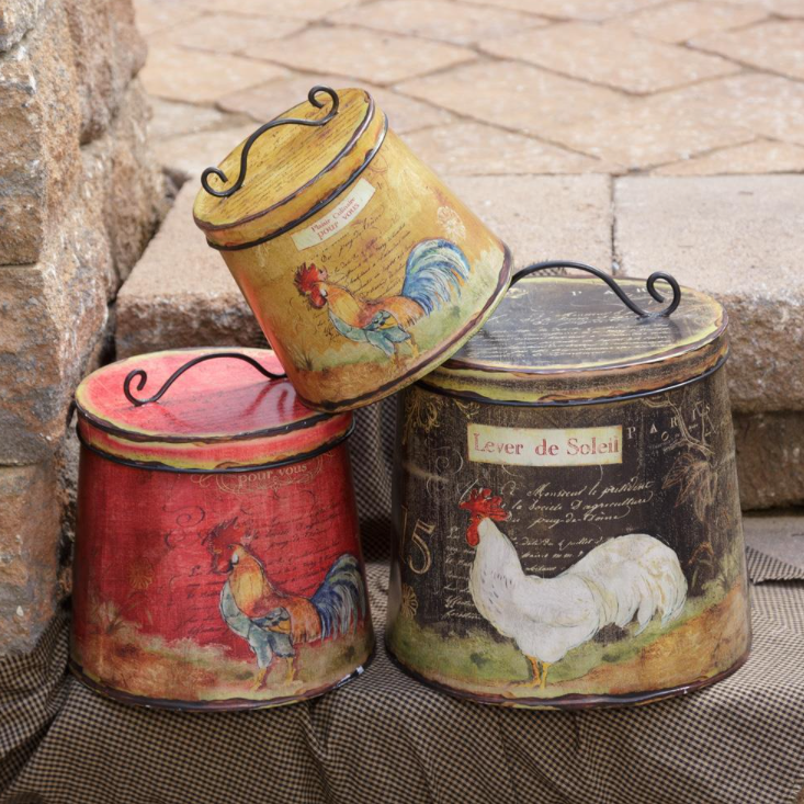 *Rooster Canister set
