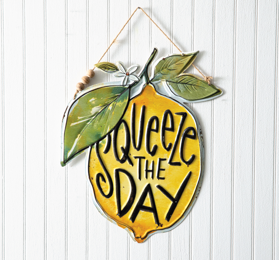 Squeeze the Day Wall Sign