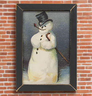 Winter Snowman Framed Print