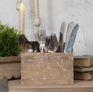 Wood Utensil Organizer