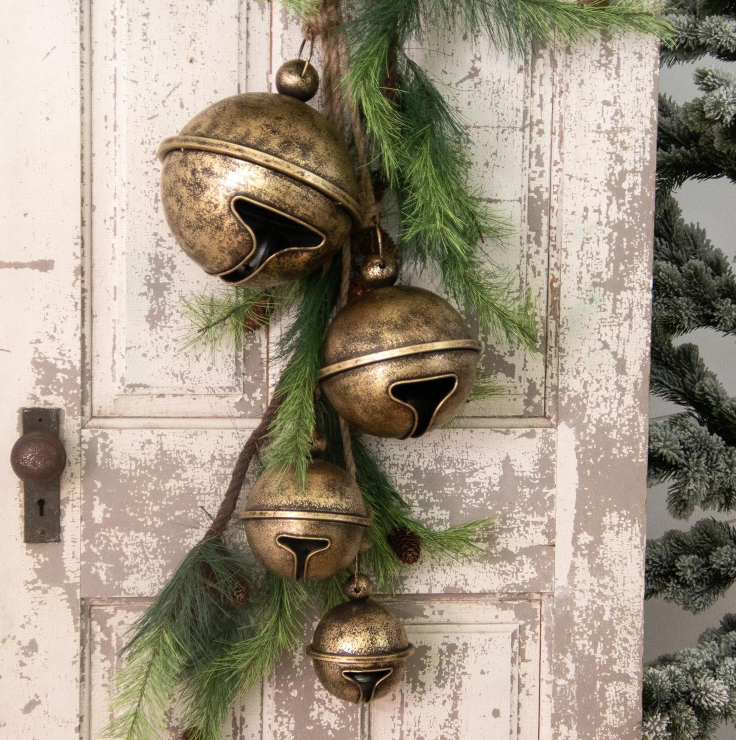 *Antique Gold Jingle Bells