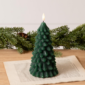 LED Flameless Christmas Tree Candle