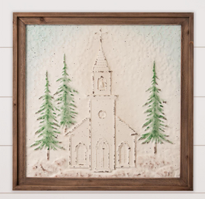 Embossed Church Print