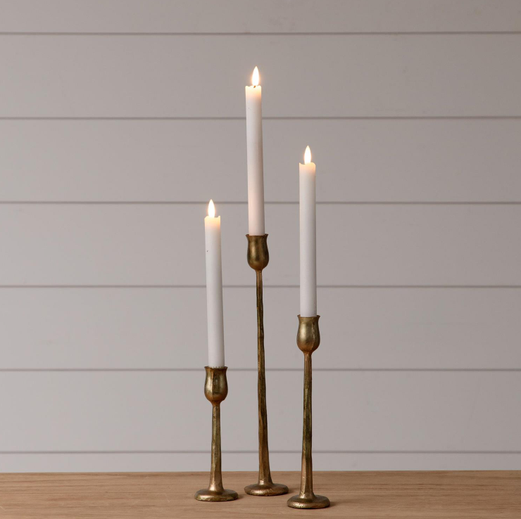 Gold Candle Holders set of 3