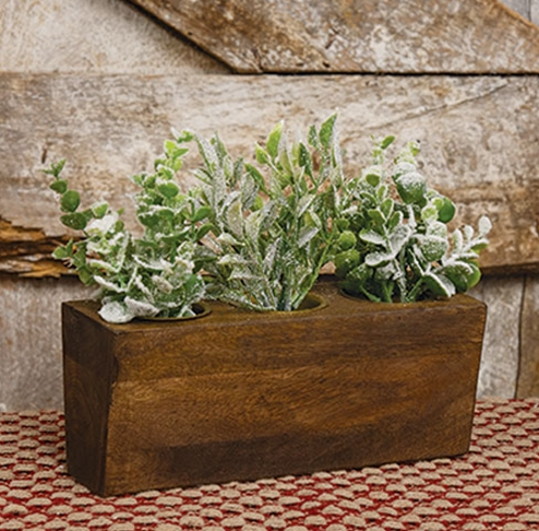 sugar mold succulents Carved Wood Three Hole Sugar Mold