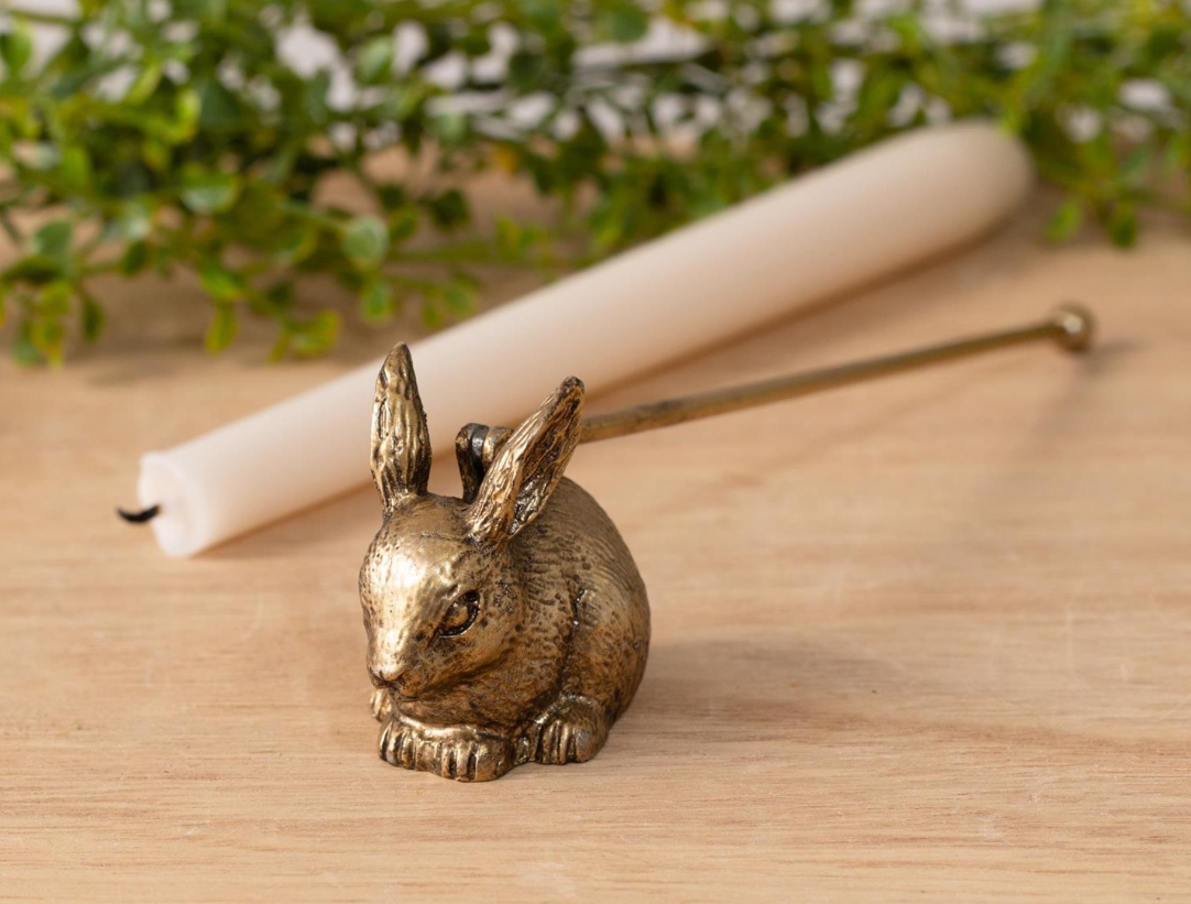 Gold Rabbit Candle Snuffer set/2