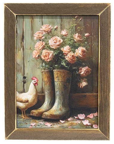 Spring Boots Framed Print