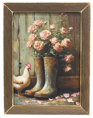 Spring Boots Framed Print