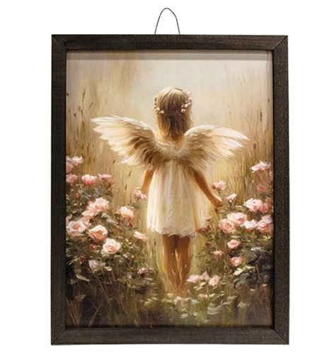 Spring Flower Garden Angel Box Frame