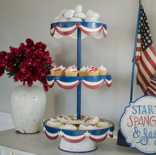 Patriotic 3 Tier Tray