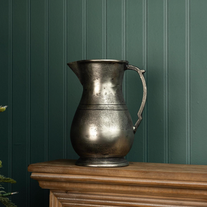 Antiqued Pewter Finish Pitcher