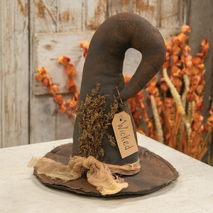 Wicked Stuffed Witch Hat Sitter