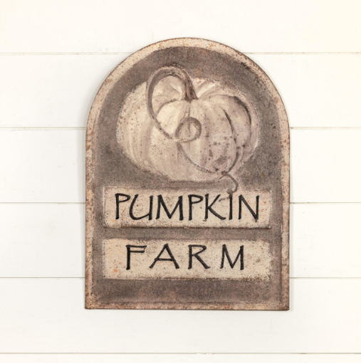 White Pumpkin Farm Sign