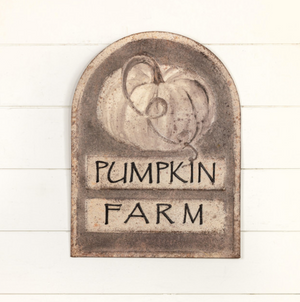 White Pumpkin Farm Sign