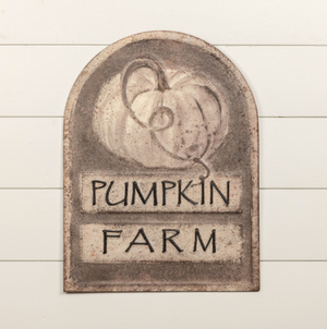 White Pumpkin Farm Sign