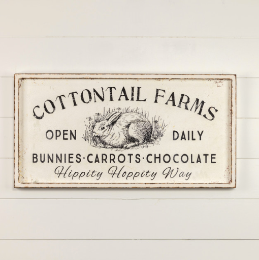 Cottontail Farms Sign