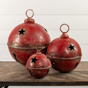 Red Star Sleigh Bells set of 3