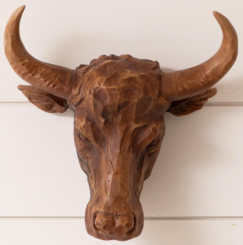 Rustic Bull Head Mount