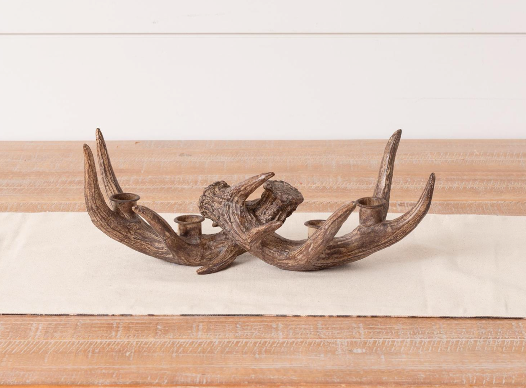 Antler Taper Candle Holder