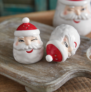 *Winking Santa Salt & Pepper Shakers