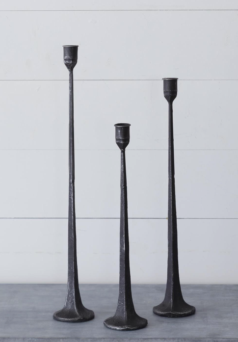 Hand Forged Metal Candle Holders