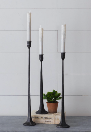 Hand Forged Metal Candle Holders