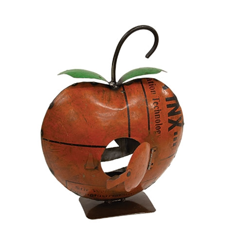 Recycled Metal Jack O Lantern Luminary