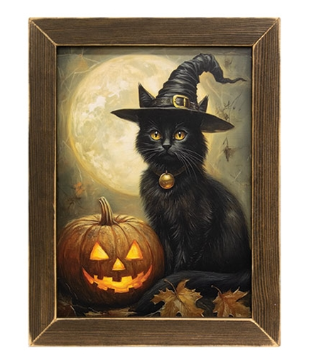 Halloween Night Cat Framed Print